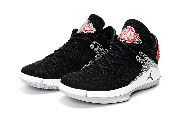 2017 Jordan 32 Low Cement Black Red - Click Image to Close