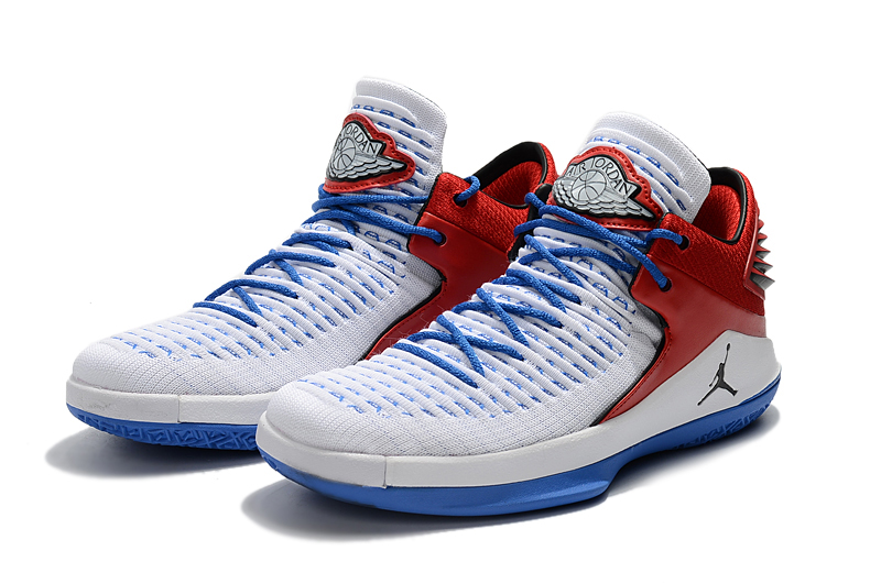 2018 Jordan 32 White Red Blue