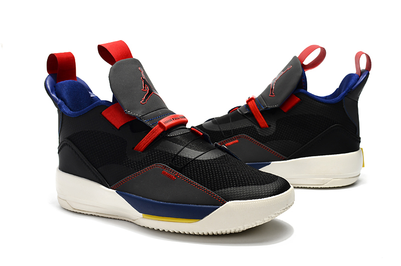 Air Jordan 33 Black Red Blue Shoes