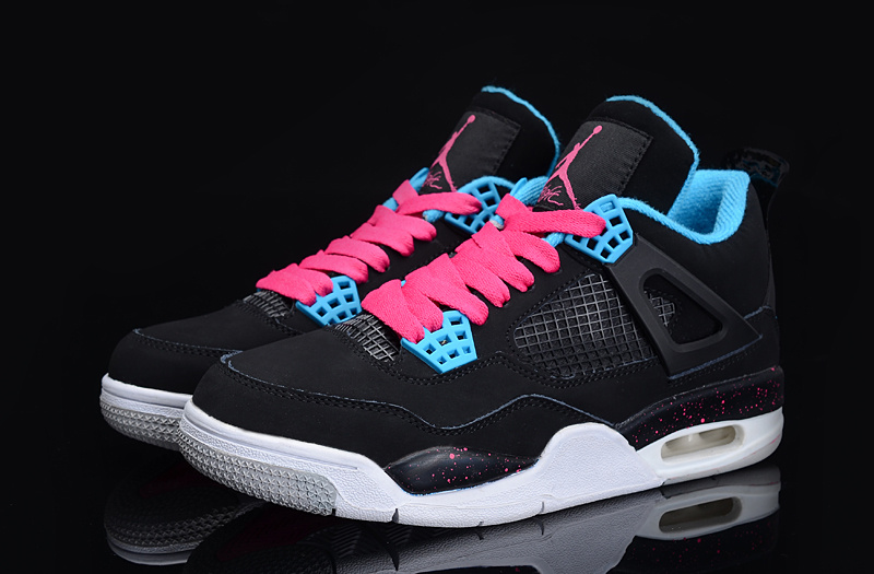 pink and black jordan 4