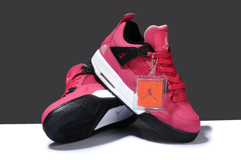 Air Jordan 4 Thor Pink White Black Shoes