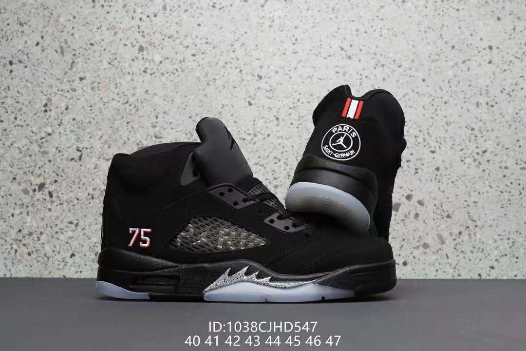 Air Jordan 5 Black Pairs Shoes