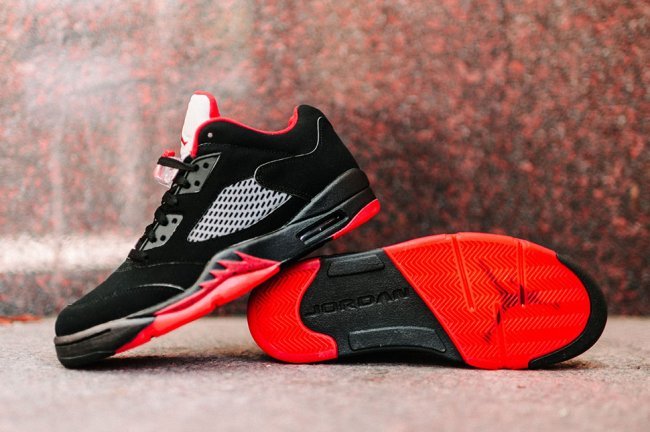 2016 Air Jordan 5 Retro Low Alternate Black Red