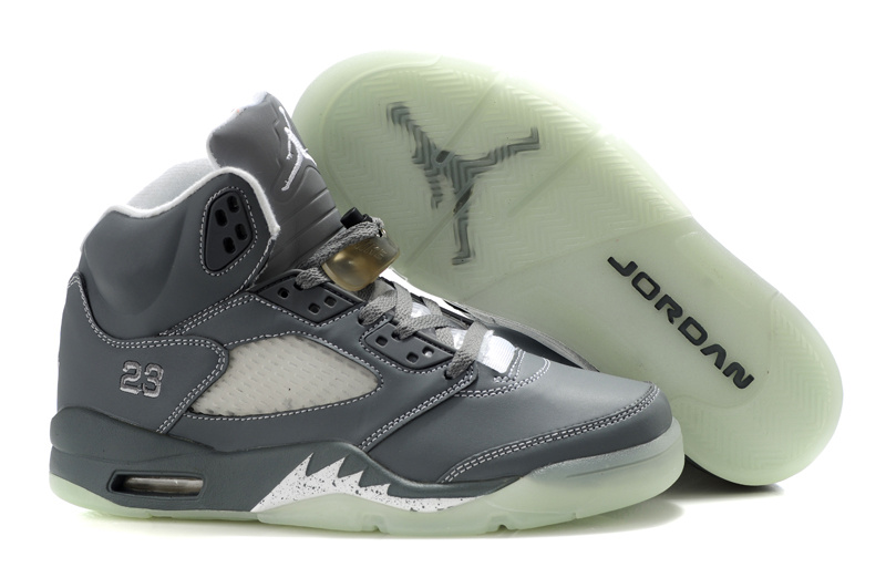 Air Jordan Shoes 5 Midnight All Grey - Click Image to Close