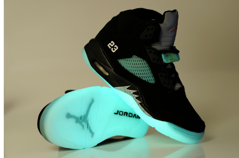 Air Jordan Shoes 5 Midnight Black Silver