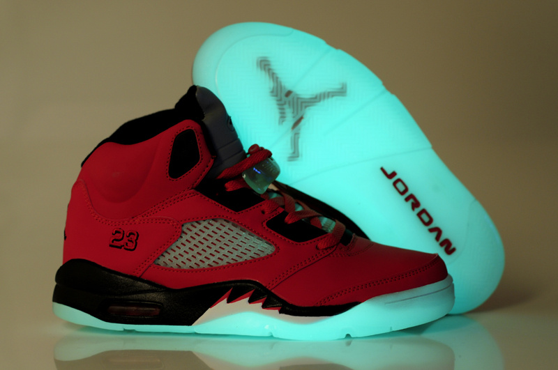 Air Jordan Shoes 5 Midnight Red Gauze