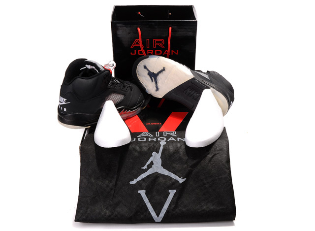 Air Jordan 5 Retro Hardcover Box Black White Red - Click Image to Close