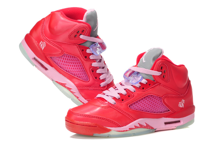 Air Jordan 5 Valentine's Day Red Pink Shoes