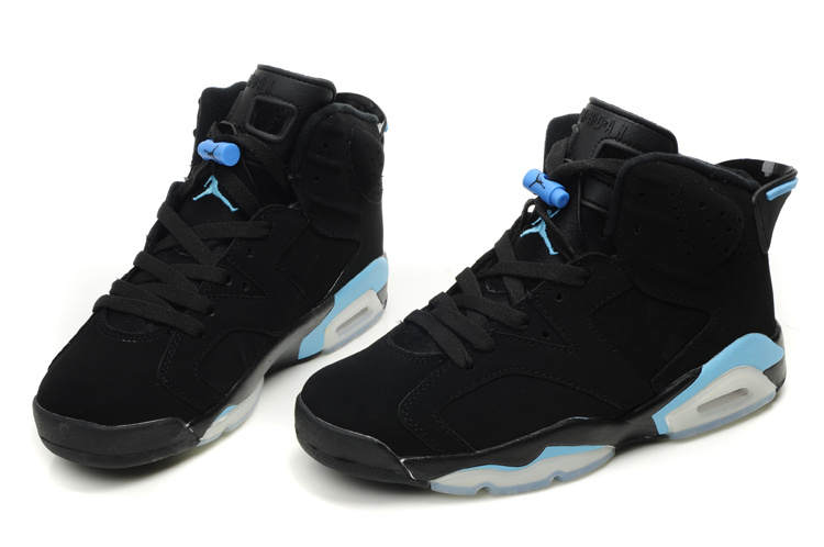 Air Jordan Retro 6 Black White Blue