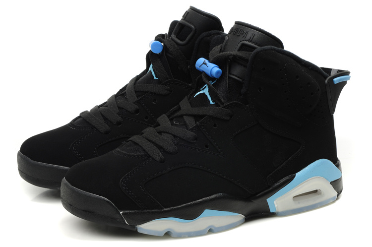 Air Jordan Retro 6 Black White Blue