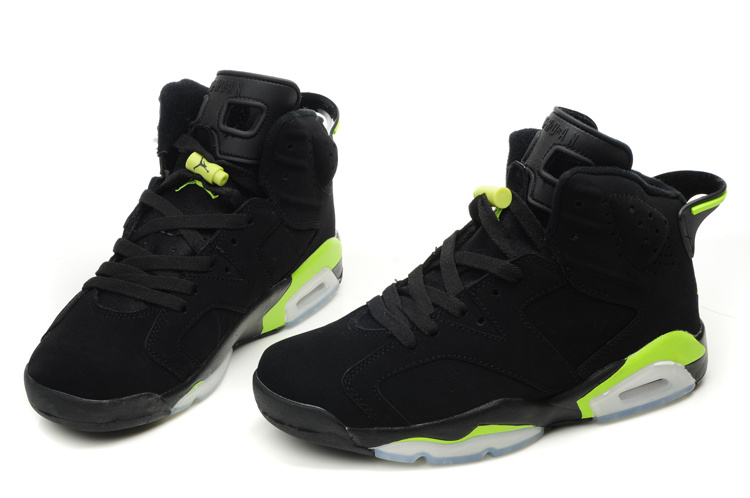 Air Jordan Retro 6 Black White Green