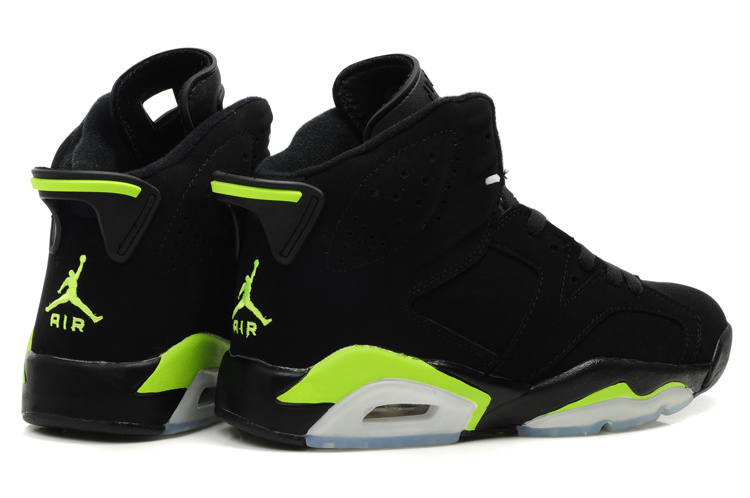 Air Jordan Retro 6 Black White Green