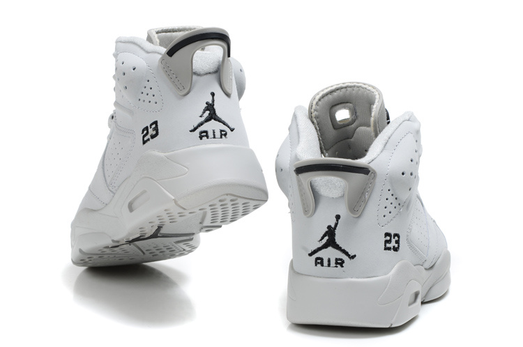 Comfortable Air Jordan 6 All White For Kids