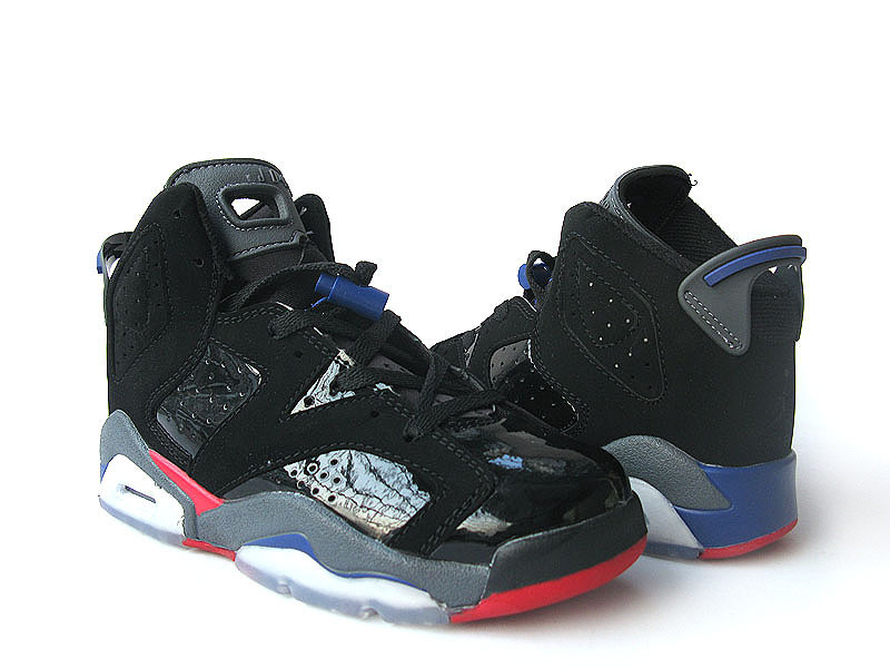 Air Jordan 6 Black Grey Red For Women