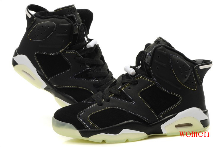 Air Jordan 6 Midnight Black White For Women - Click Image to Close