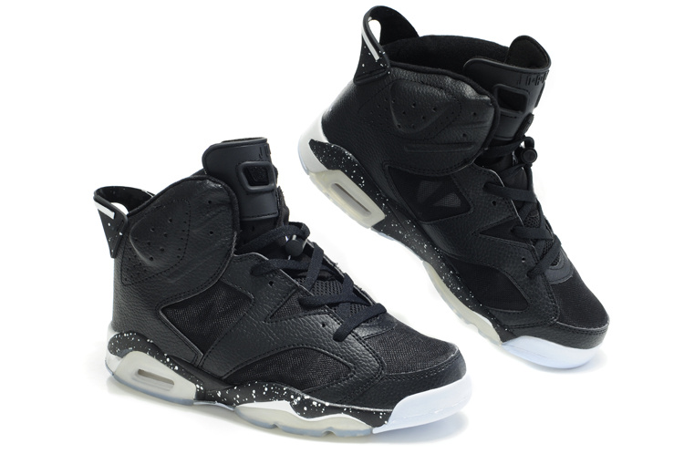 Air Jordan 6 Net Vamp Black White Shoes