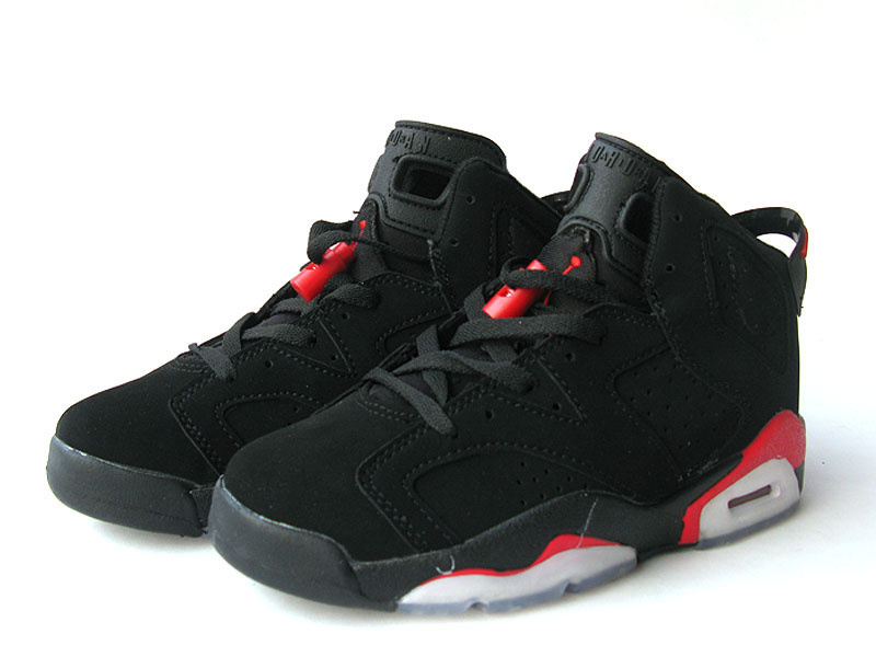 Air Jordan 6 White Dark Black Red White For Women