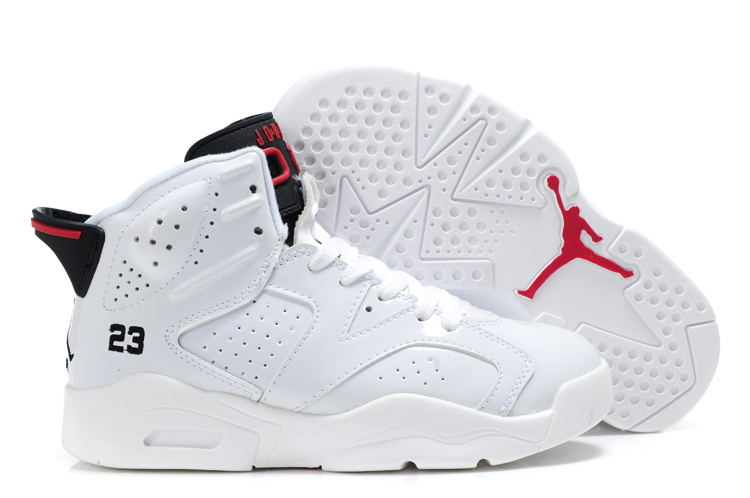 Comfortable Air Jordan 6 White For Kids