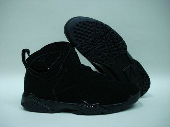 Classic Jordan 7 All Black - Click Image to Close