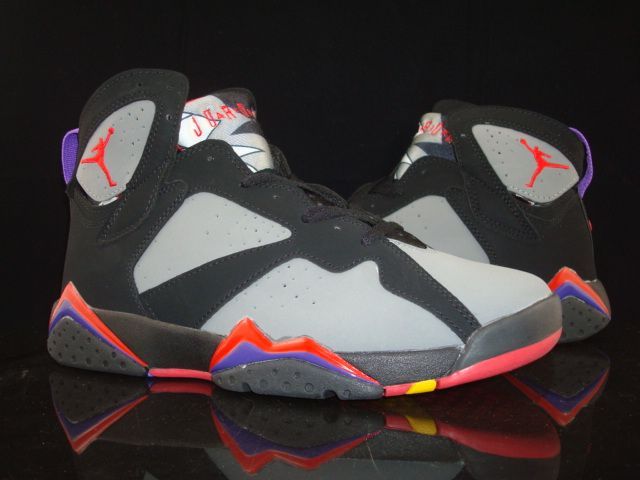 Classic Jordan 7 Grey Black Red Purple - Click Image to Close