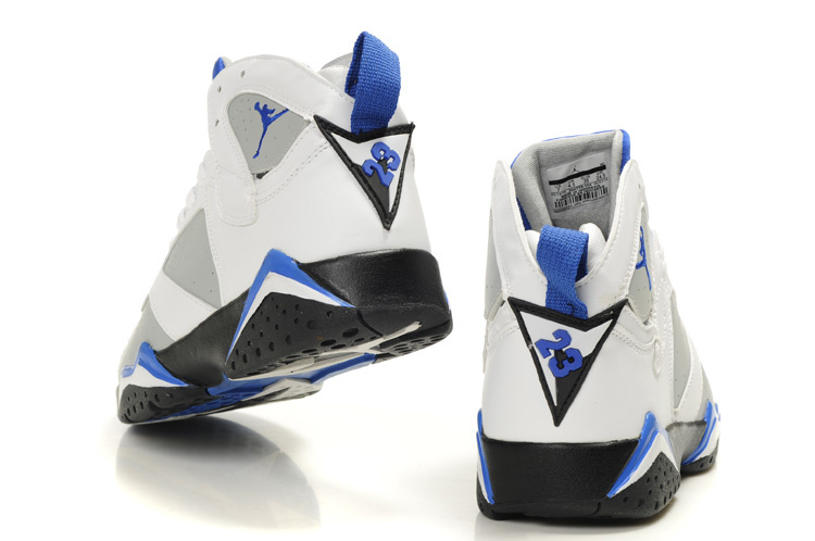 Air Jordan 7 White Black Blue For Women