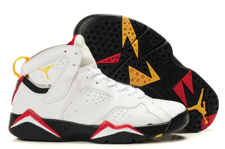 Air Jordan 7 White Black Red For Women - Click Image to Close