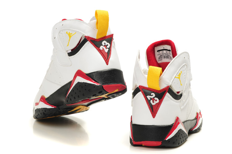 Air Jordan 7 White Black Red For Women - Click Image to Close