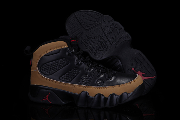 Air Jordan 9 Black Brown For Kids