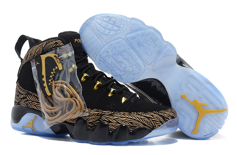 Air Jordan 9 Hardcover Black Brown Shoes - Click Image to Close