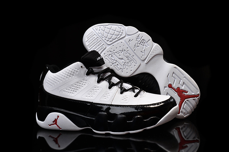 2015 Air Jordan 9 Retro Low 30th White Black Shoes