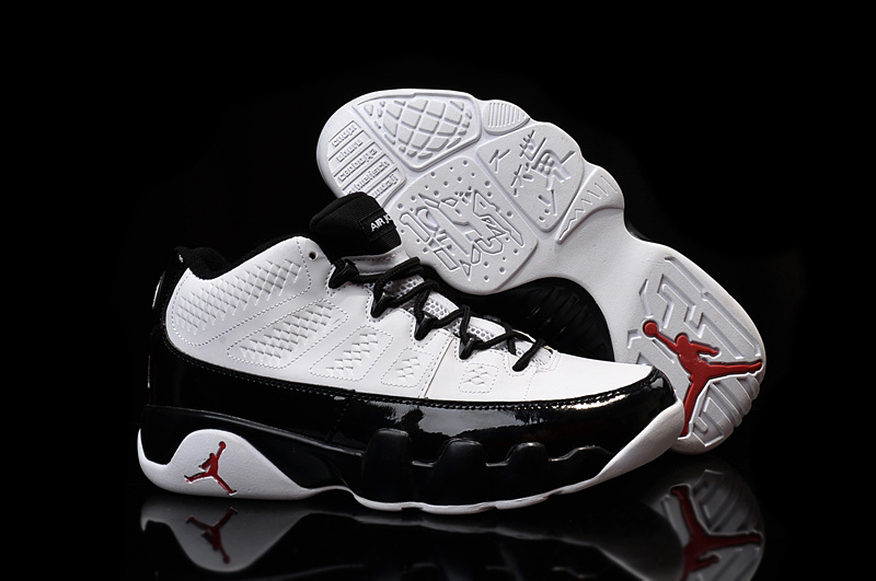 2015 Air Jordan 9 Retro Low 30th White Black Shoes - Click Image to Close