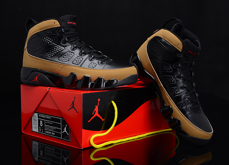 2012 Air Jordan 9 Reissue Black Brown Shoes - Click Image to Close