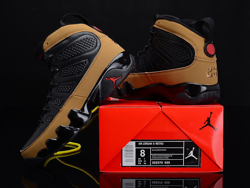 2012 Air Jordan 9 Reissue Black Brown Shoes