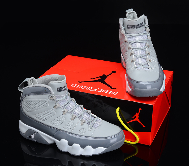 2012 Air Jordan 9 Reissue Grey White Shoes