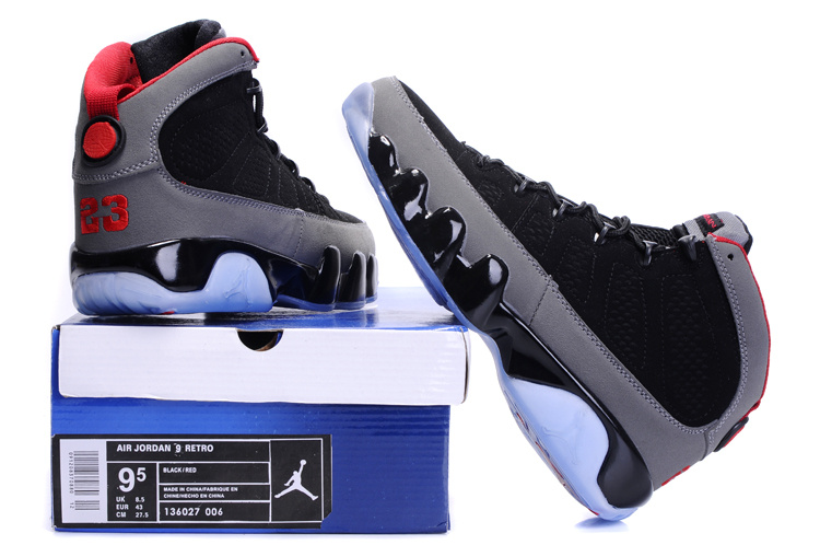 Air Jordan 9 Transparent Sole Black Brown