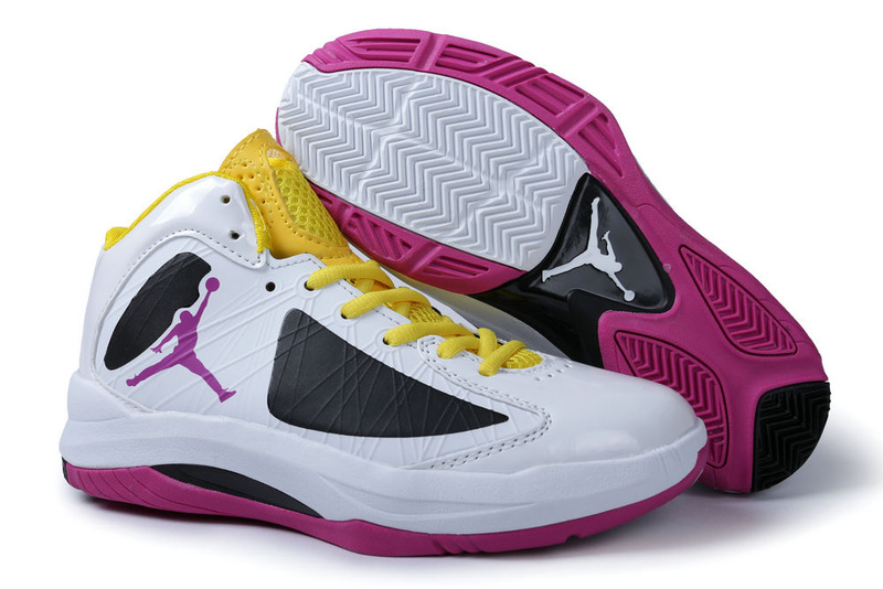 Air Jordan Aero Flight White Black Pink Yellow For Men - Click Image to Close