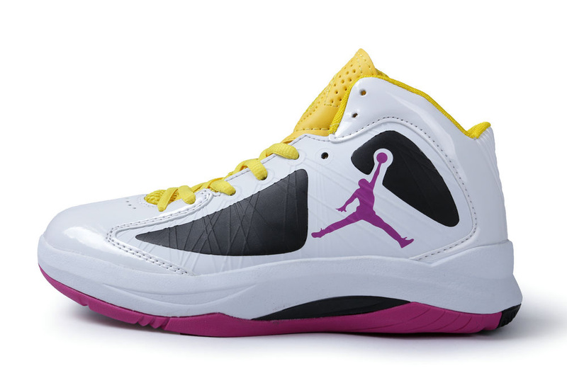 Air Jordan Aero Flight White Black Pink Yellow For Men