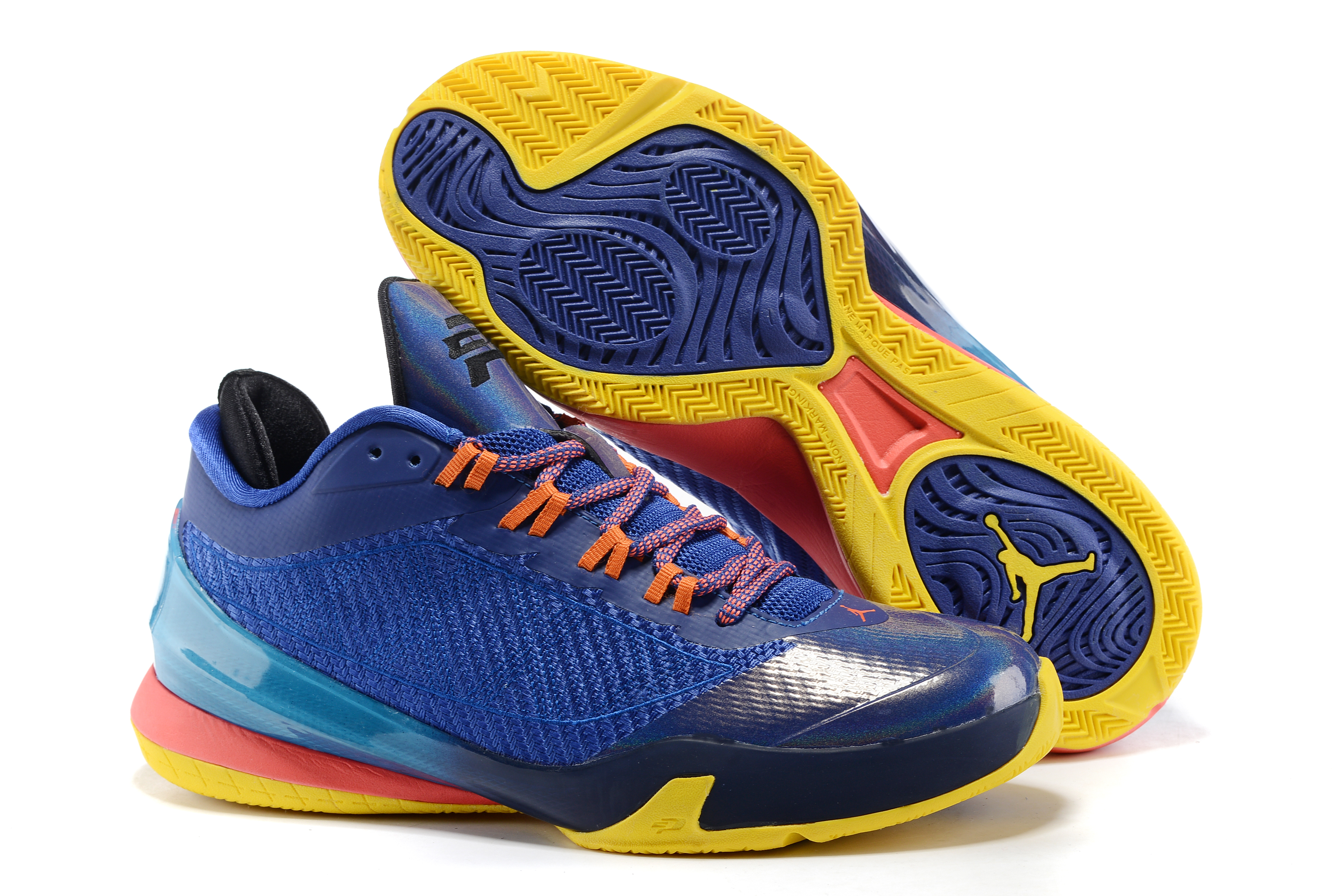 Air Jordan CP3 8 Blue Yellow Red Shoes