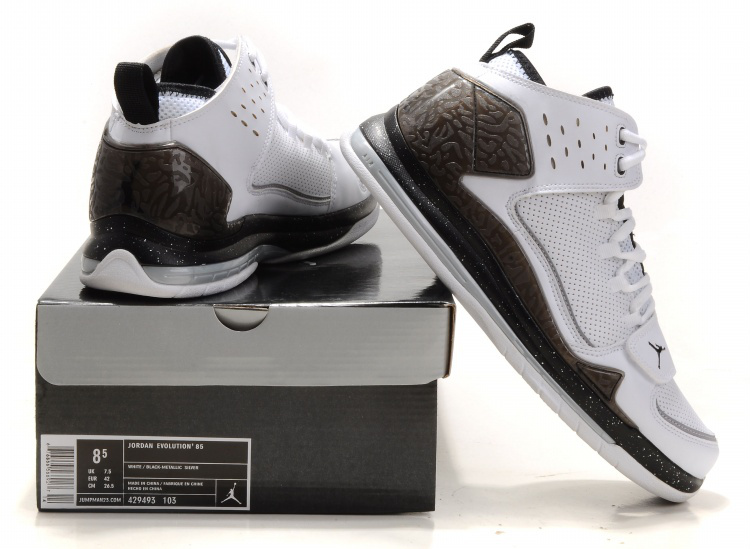 Air Jordan Evolution 85 Black White Brown Black With Brand Quality