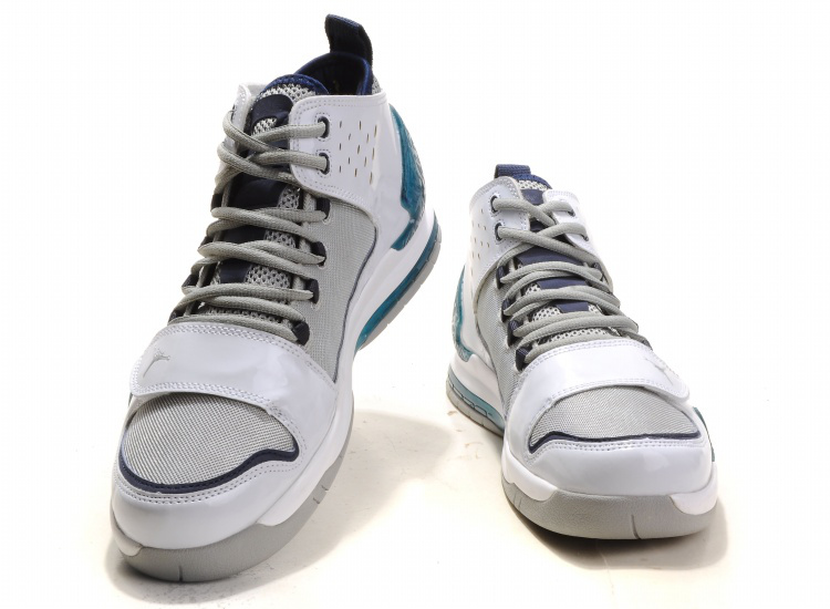 Authentic Air Jordan Evolution 85 Black White Grey Dark Blue Shoes - Click Image to Close