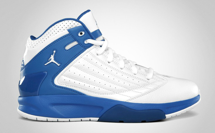 Real Air Jordan F2F White Blue Shoes - Click Image to Close