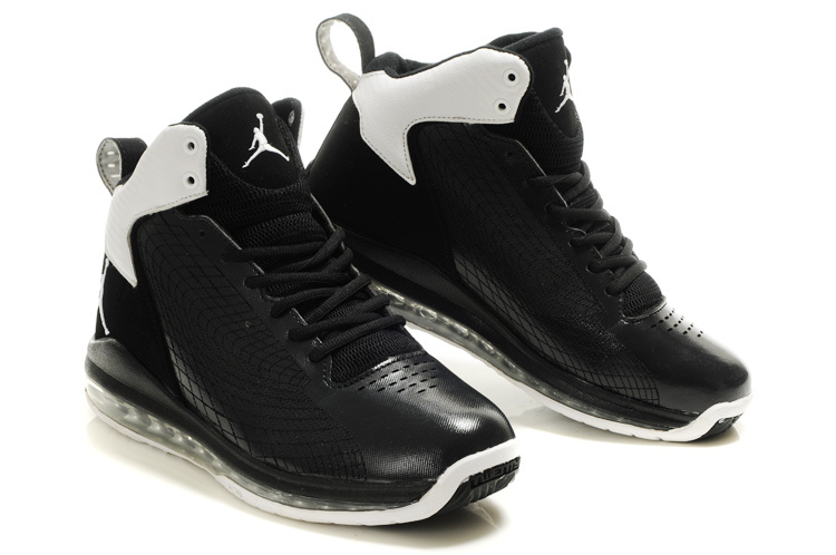 Air Jordan Fly Cushion 23 All Black White - Click Image to Close