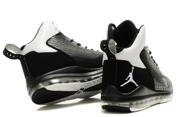 Air Jordan Fly Cushion 23 All Black White - Click Image to Close