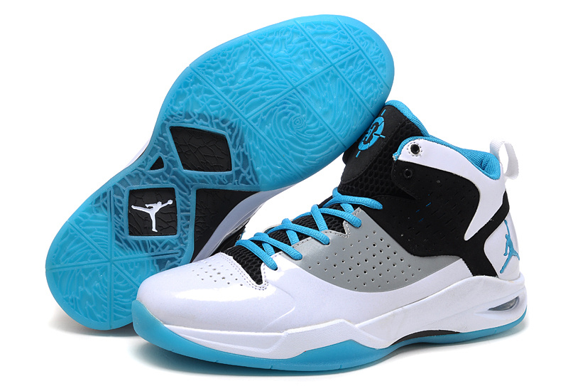 Air Jordan Fly Wade Black White Blue - Click Image to Close