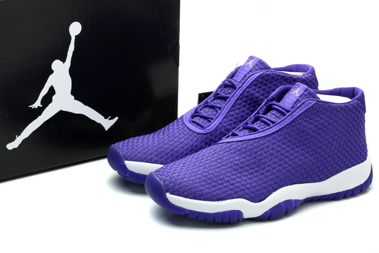 Air Jordan Future Purple White Shoes - Click Image to Close