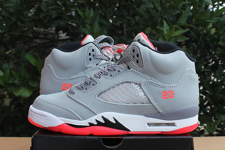 2015 Air Jordan Hot Lava Grey Pink Shoes For Women - Click Image to Close