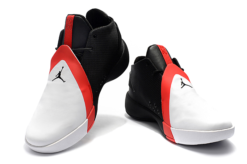 Air Jordan JB 3 White Black Red Shoes - Click Image to Close