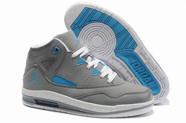 Air Jordan Jumpman H Series II Grey White Blue Shoes - Click Image to Close