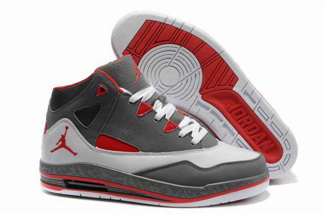 Air Jordan Jumpman H Series II Grey White Red Shoes - Click Image to Close