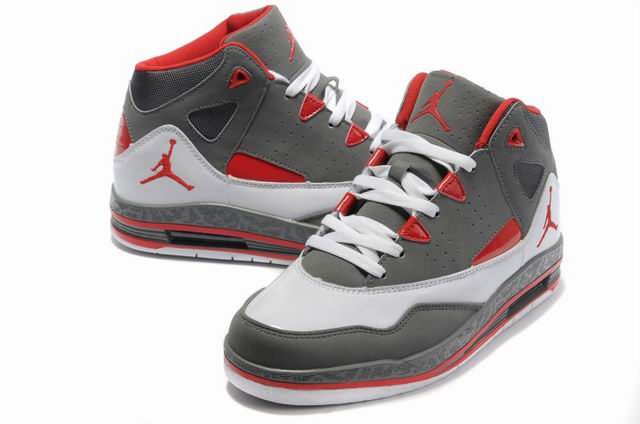 Air Jordan Jumpman H Series II Grey White Red Shoes - Click Image to Close